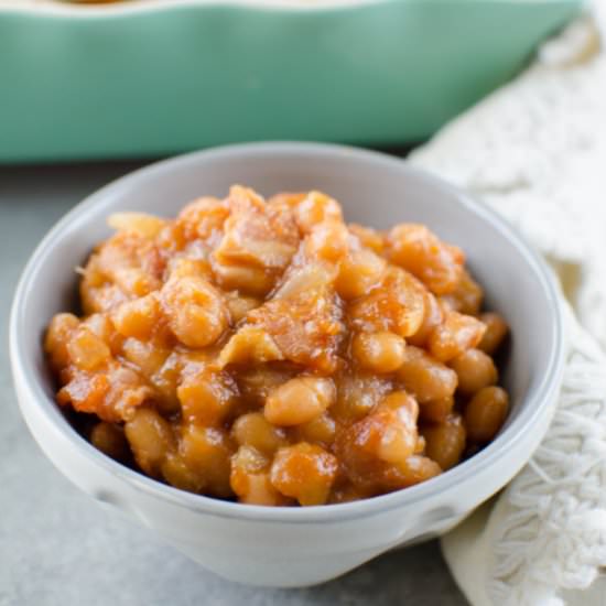 Pineapple Baked Beans - Recipe photo by fakeginger