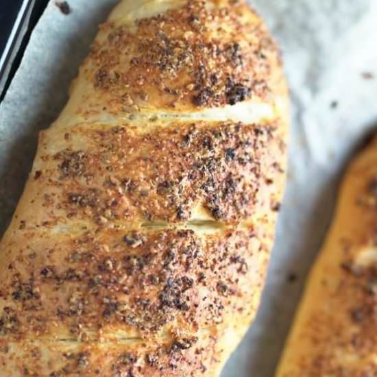 Italian Parmesan oregano bread - Recipe photo by mywaytocook.com