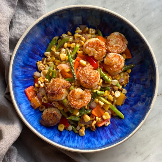 Shrimp Power Bowl - Recipe photo by Theperksofbeingus