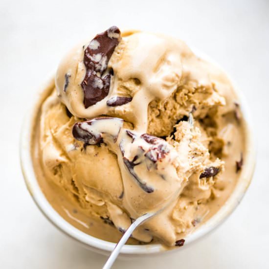 Espresso Kahlúa Ice Cream - Recipe photo by garlic and zest