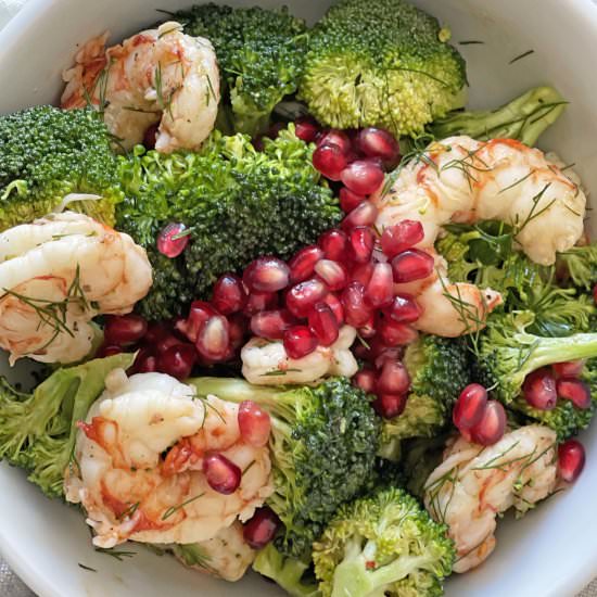 Easy Shrimp and Broccoli Salad - Recipe photo by Chop Happy