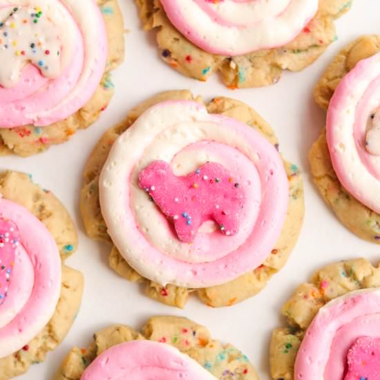 Frosted Circus Animal Cookies - Recipe photo by A baJillian Recipes