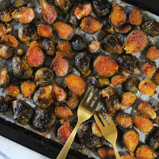 Honey sriracha brussels sprouts - Recipe photo by hornoMX