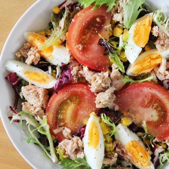 Tuna and egg salad - Recipe photo by hornoMX
