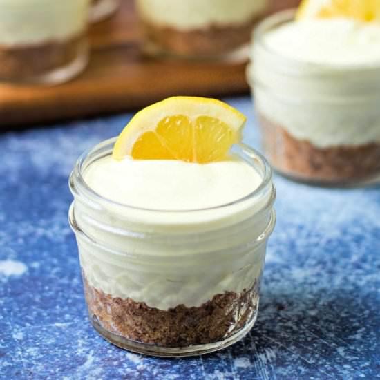 Lemonade icebox pie in a jar - Recipe photo by lifeloveandgoodfood