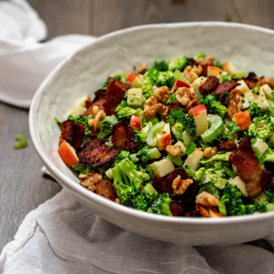 Paleo Broccoli Salad - Recipe photo by FoodborneWellness