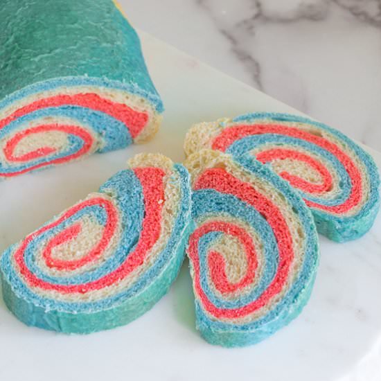 Red, White, and Blue Bread - Recipe photo by House of Elyn Ryn