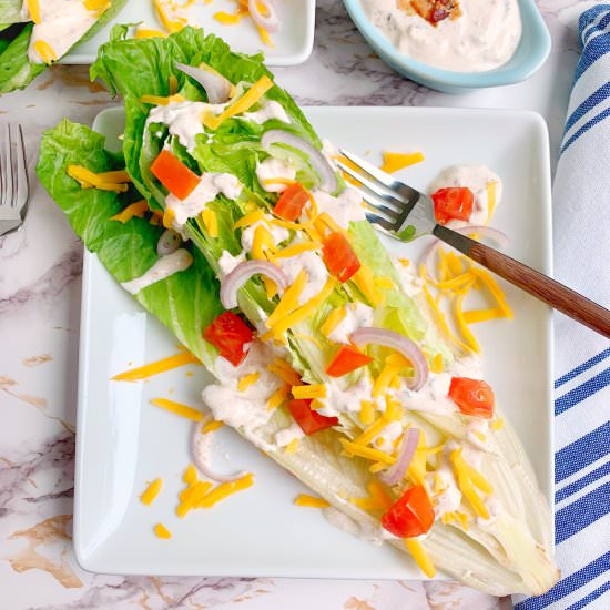 Romaine Wedge Salad - Recipe photo by Theyummymuffin