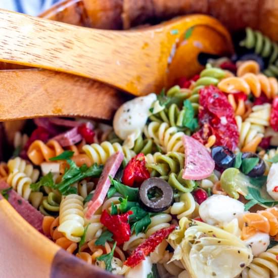 Antipasto Pasta Salad - Recipe photo by KyleeCooks