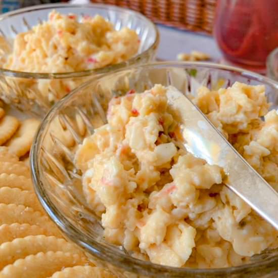 White Cheddar Pimento Cheese - Recipe photo by NotEntirelyAverage