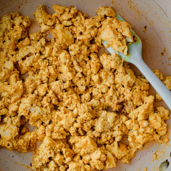 Eggy Tofu Scramble - Recipe photo by rainbowplantlife