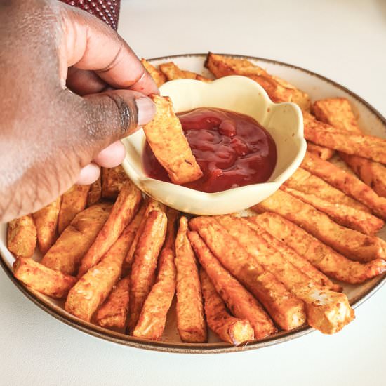 Baked Celeriac Fries - Recipe photo by we eat at last