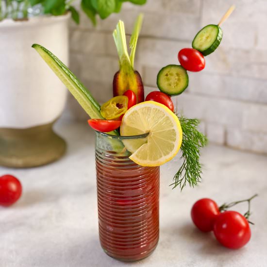 Bloody Mary Mocktail - Recipe photo by thirstyradish