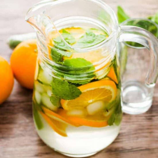Orange Cucmber and Mint Water - Recipe photo by Simshomekitchen