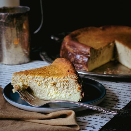 Vanilla Latte Basque Cheesecake - Recipe photo by now_from_scratch