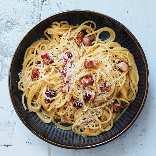 Spaghetti alla Gricia - Recipe photo by Cook Homey