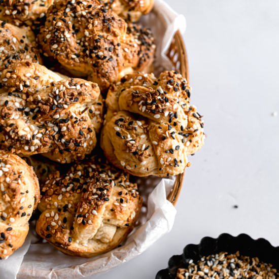 Bagels Braided Brioche Knots - Recipe photo by Shambhavi-ThatBakeBlog