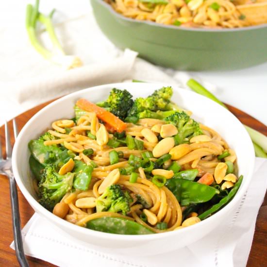 Creamy Peanut Butter Noodles - Recipe photo by fANNEtastic food