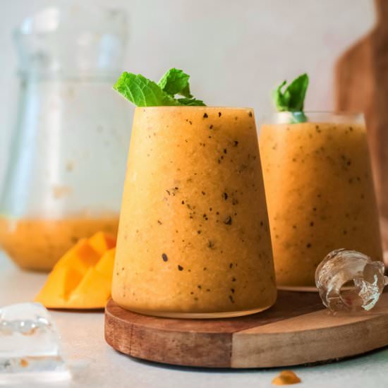 Mango Passionfruit Wine Slushies - Recipe photo by dishnthekitchen