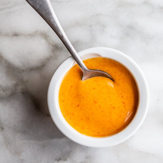 Sriracha Aioli - Recipe photo by PinchandSwirl