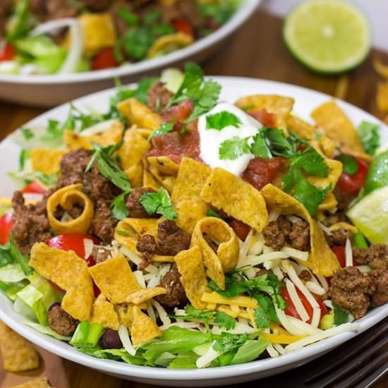 Ground Beef Taco Salad - Recipe photo by spicedblog