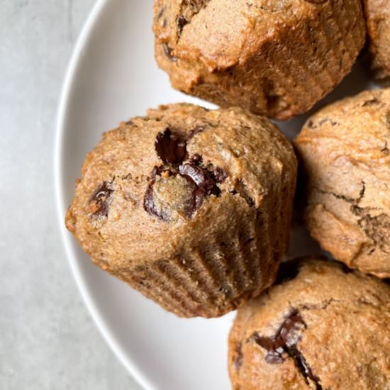 Oat Flour Cinnamon Muffins - Recipe photo by frozen_bananas_
