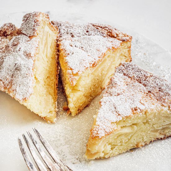 The classic French apple cake - Recipe photo by Sweetly Cakes