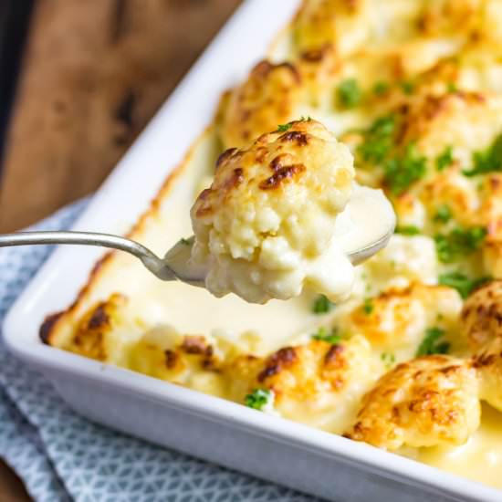 Cauliflower Cheese Bake - Recipe photo by veggie desserts