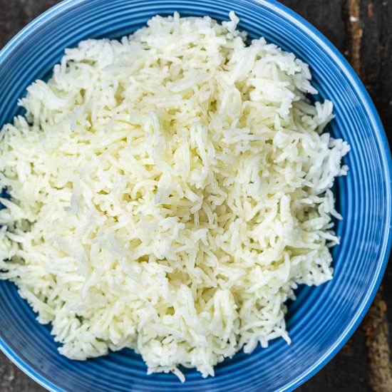 How to Cook Basmati Rice - Recipe photo by The Mediterranean Dish
