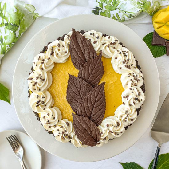 Chocolate Mango Tart - Recipe photo by live to sweet