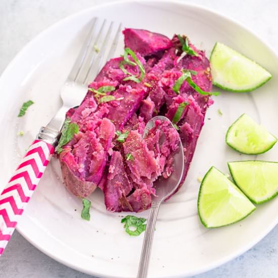 Purple Sweet Potatoes - Recipe photo by healingtomato