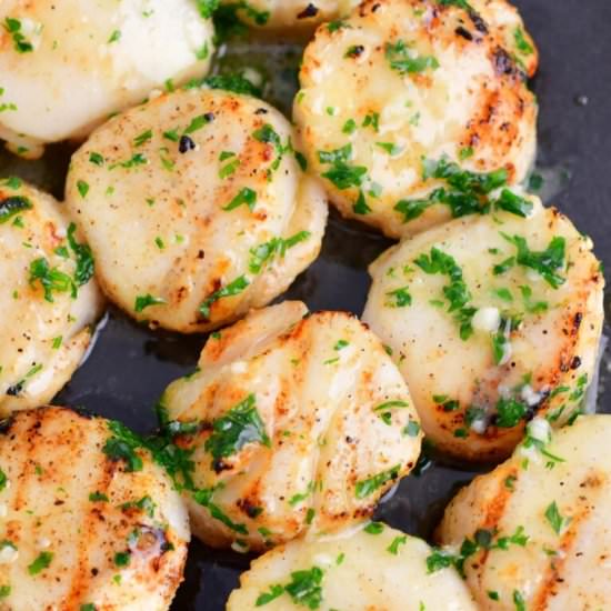 Grilled Scallops - Recipe photo by GrillingSmokingLiving