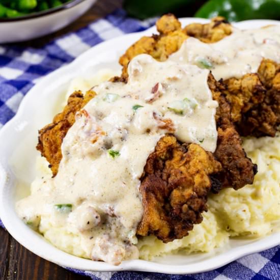 Chicken Fried Steak with Jalapeno - Recipe photo by spicysouthernkitchen
