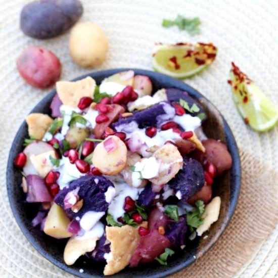 Red, White, and Blue Potato Salad - Recipe photo by Spice Chronicles