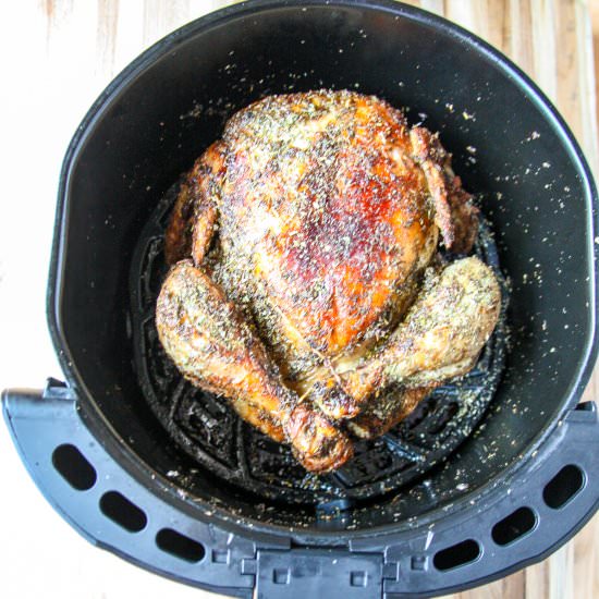 Air Fryer Whole Chicken - Recipe photo by the food blog