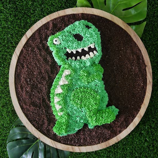 Easy Dinosaur Birthday Cake - Recipe photo by BirdsParty