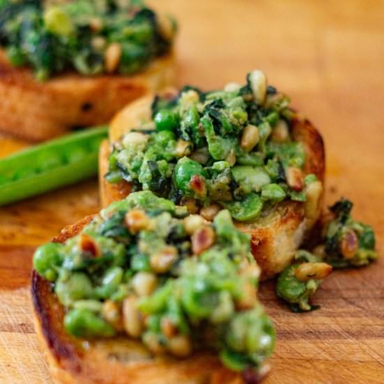 Broad Bean and Pea Pesto - Recipe photo by sweeterthanoats