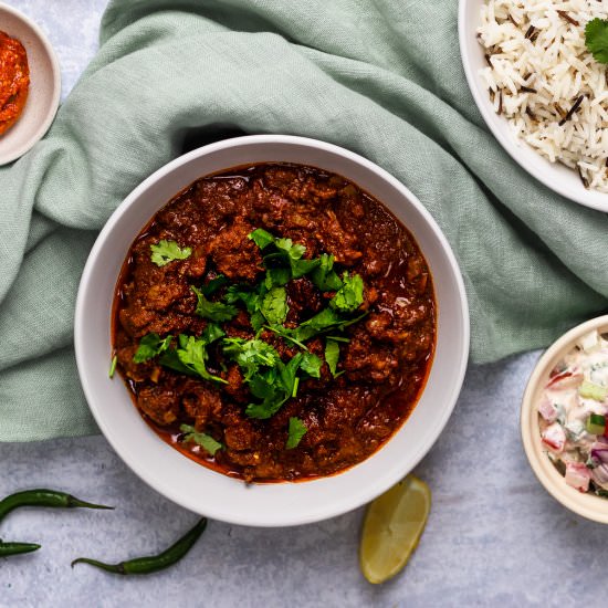 Lamb Vindaloo Curry - Recipe photo by Searchingforspice