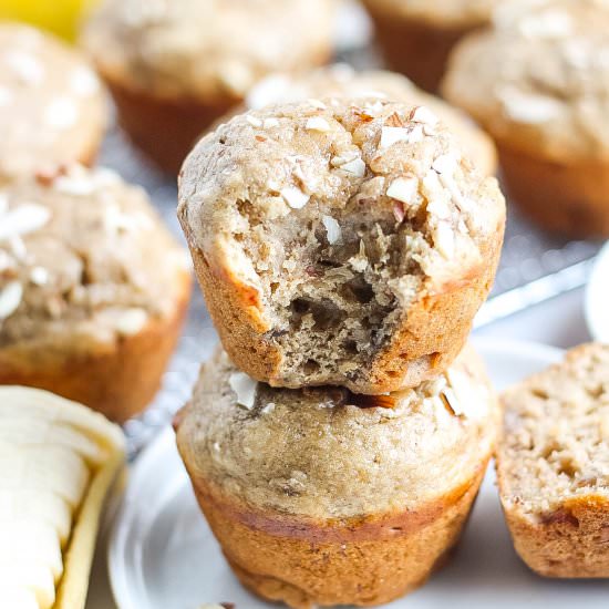 Greek Yogurt Banana Muffins - Recipe photo by Kathryns.kitchen.blog