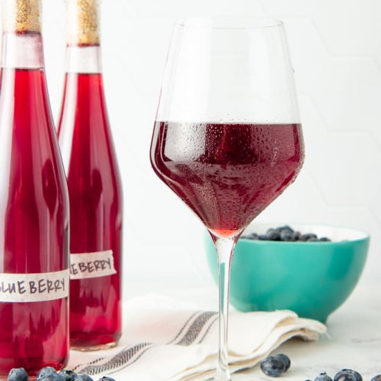 Blueberry Wine Recipe - Recipe photo by wholefully