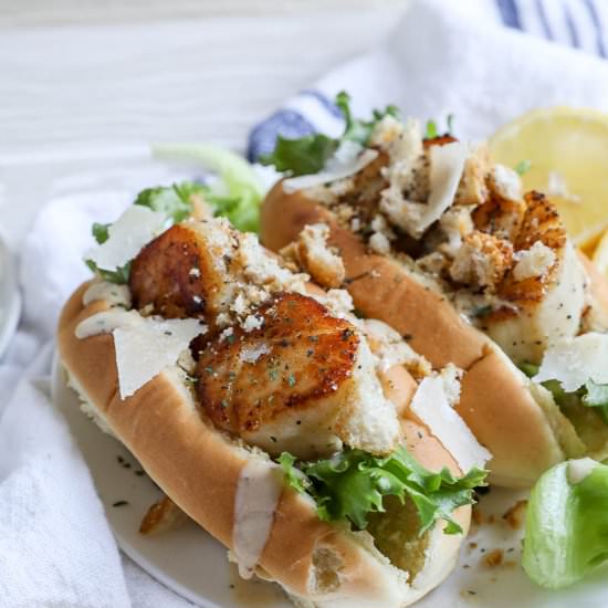Caesar Salad Scallop Roll - Recipe photo by jennyrawn