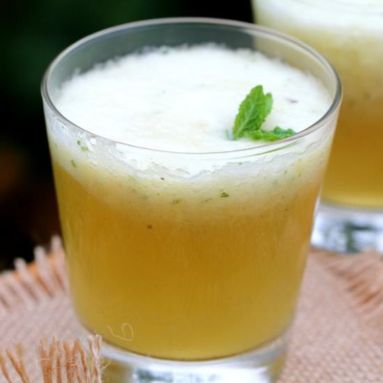 Smoky Green Mango Cooler - Recipe photo by Spice Chronicles