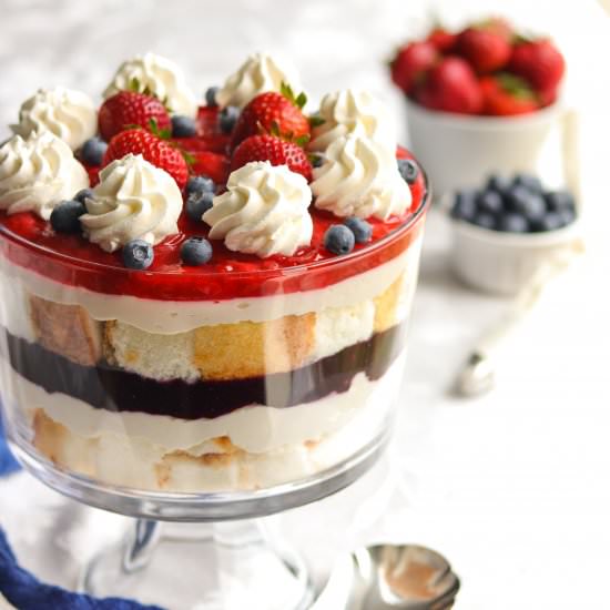 Patriotic Berry Trifle - Recipe photo by A baJillian Recipes