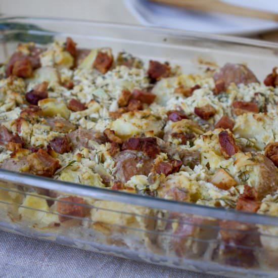 New potatoes casserole - Recipe photo by mecooks.com