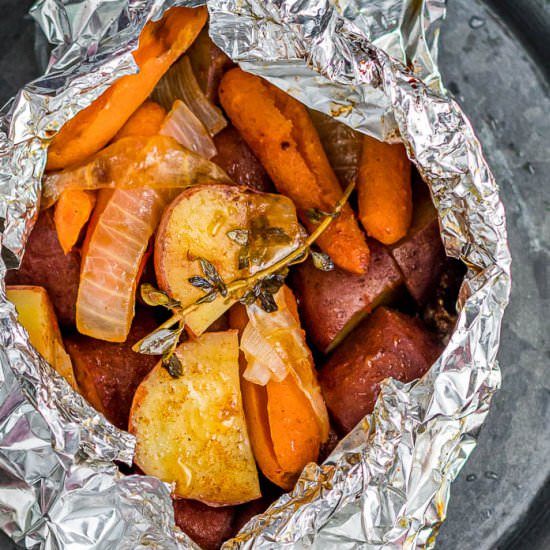 Hobo Dinner Campfire Foil Packets - Recipe photo by Flavor Mosaic