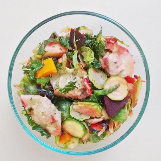 Wonton Dumplings Salad - Recipe photo by escapetofood