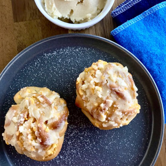 Vegan Ensaymada - Recipe photo by littlelighthousebaking