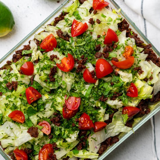 Keto 7 Layer Dip with Chorizo - Recipe photo by afullliving