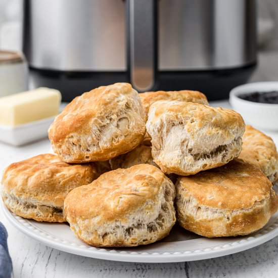 Air Fryer Biscuits - Recipe photo by thecaglediaries