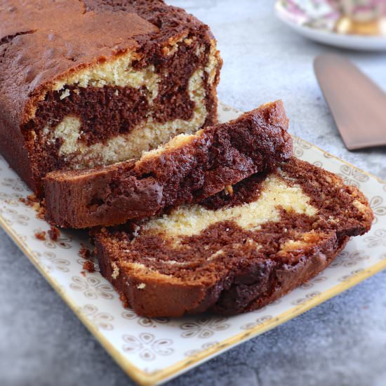 Chocolate lemon marble cake - Recipe photo by Food From Portugal